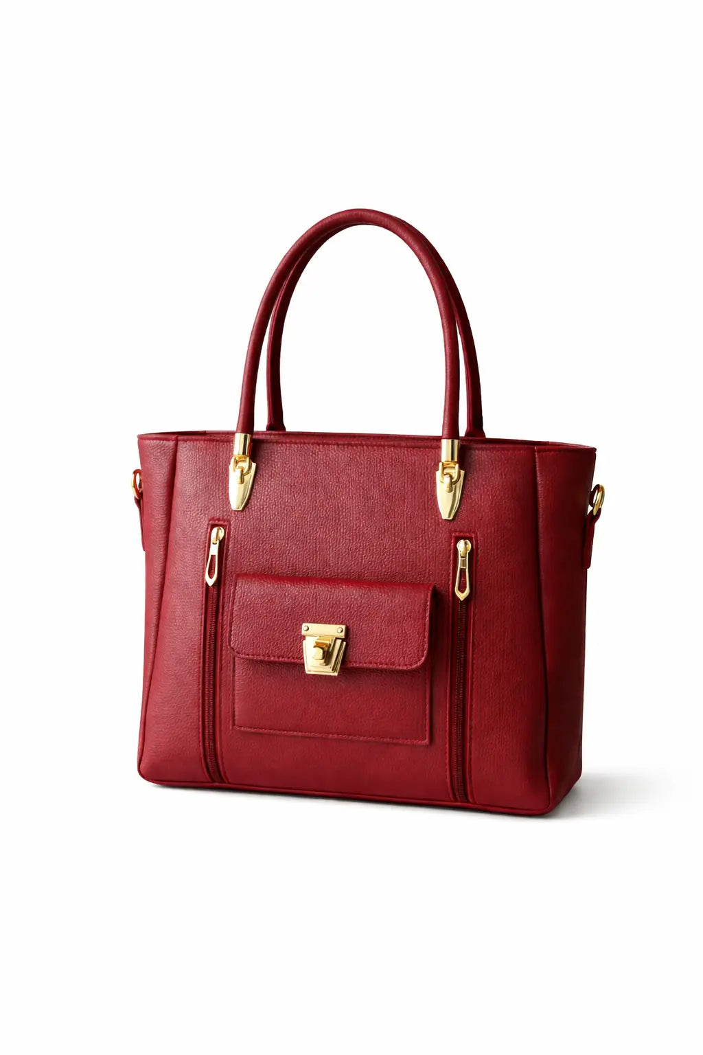 Maroon color handbag